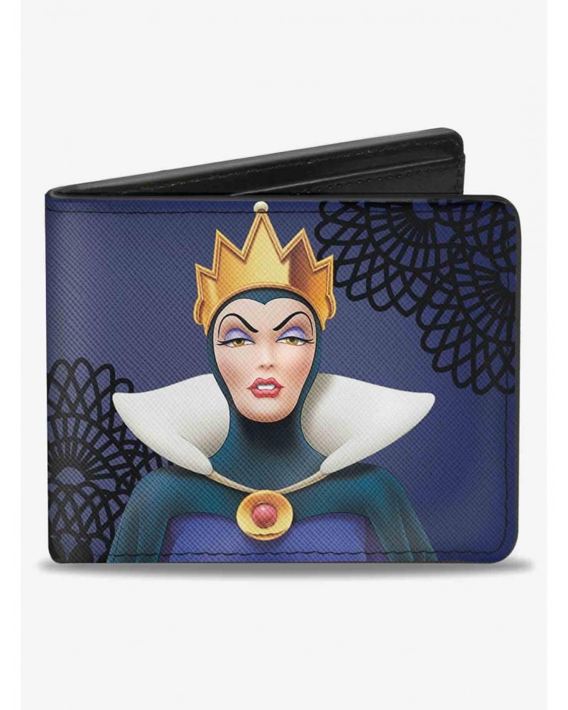 Disney Snow Evil Queen Old Witch Poses Bifold Wallet $10.24 Wallets
