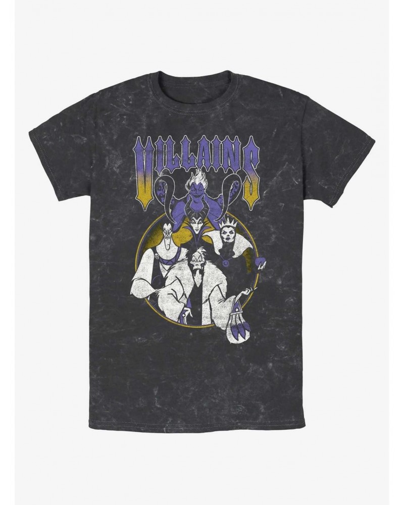 Disney Villains Metal Villains Mineral Wash T-Shirt $11.66 T-Shirts