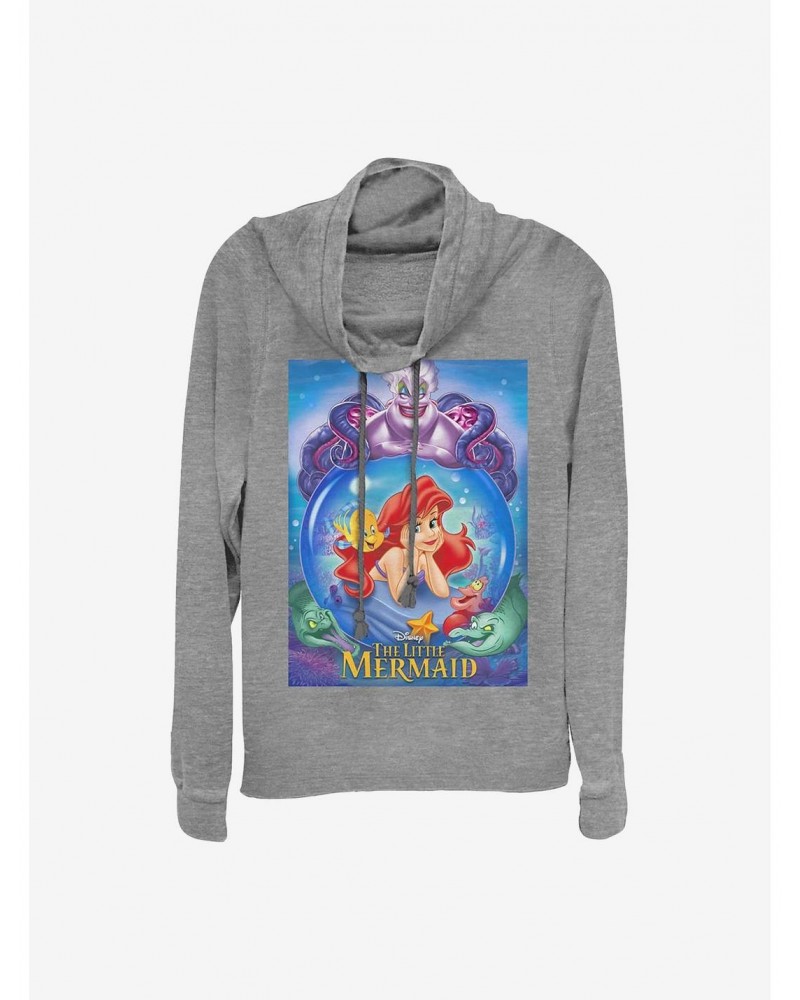 Disney The Little Mermaid Ariel And Ursula Cowlneck Long-Sleeve Girls Top $13.47 Tops