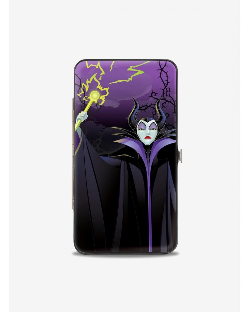 Disney Sleeping Beauty Maleficent Forest of Thorns Hinged Wallet $9.41 Wallets