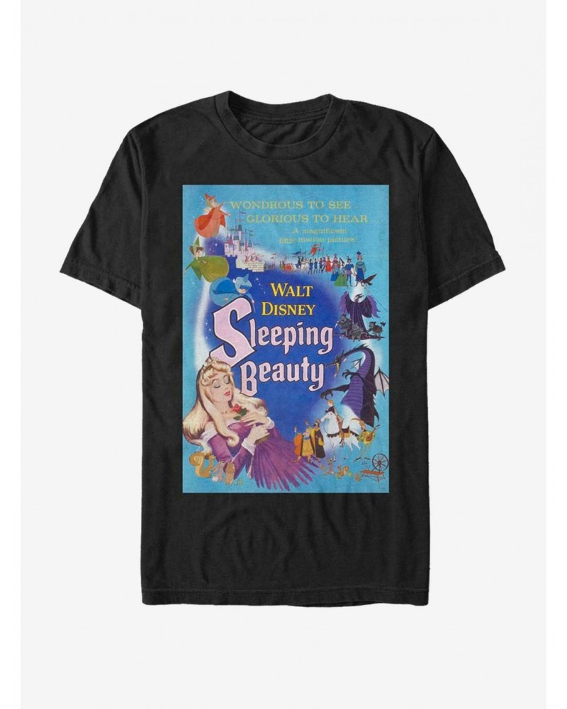 Disney Villains Maleficent Blue Sleeping Beauty Poster T-Shirt $7.17 T-Shirts