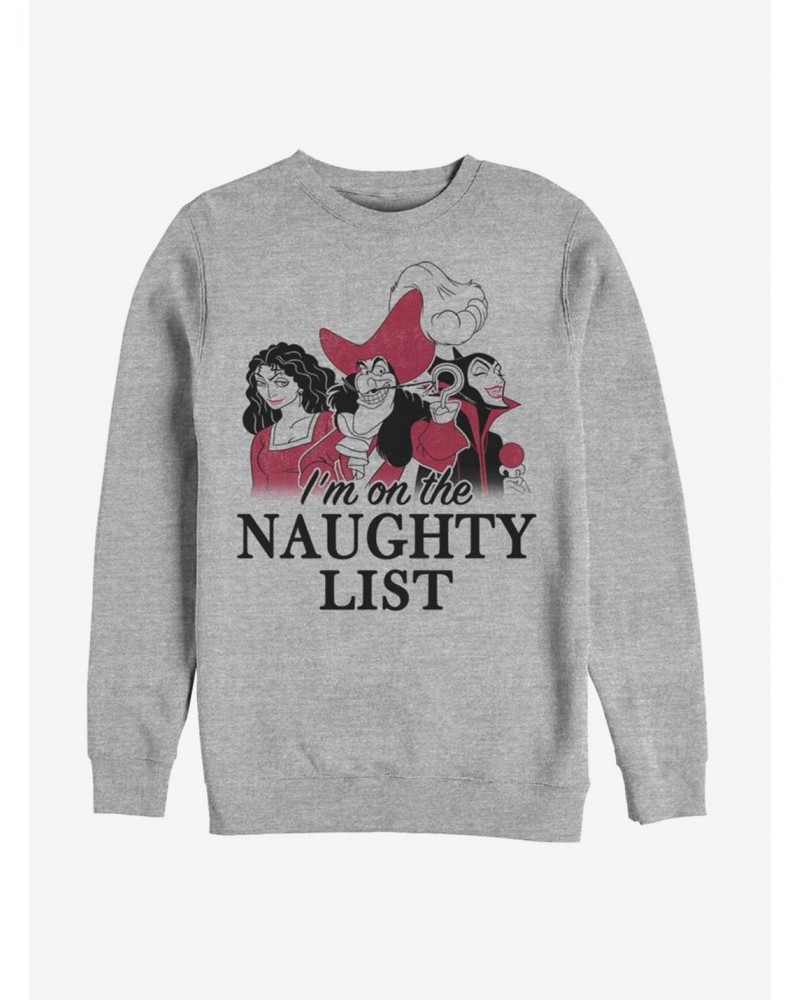 Disney Villains Naughty List Sweatshirt $12.55 Sweatshirts