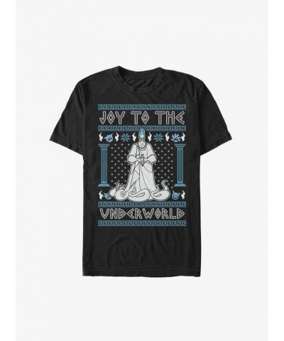 Disney Villains Hades Joy To The Underworld Ugly Christmas Extra Soft T-Shirt $9.57 T-Shirts