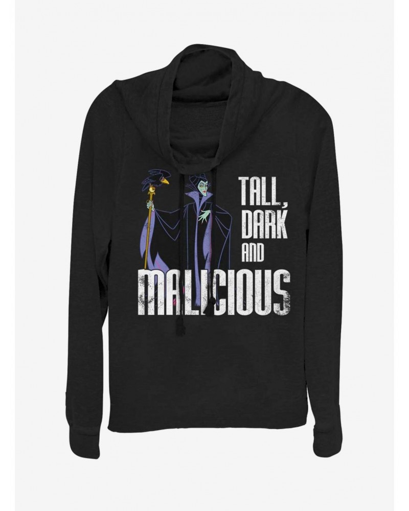Disney Villains Maleficent Tall N' Dark Cowl Neck Long-Sleeve Girls Top $14.37 Tops