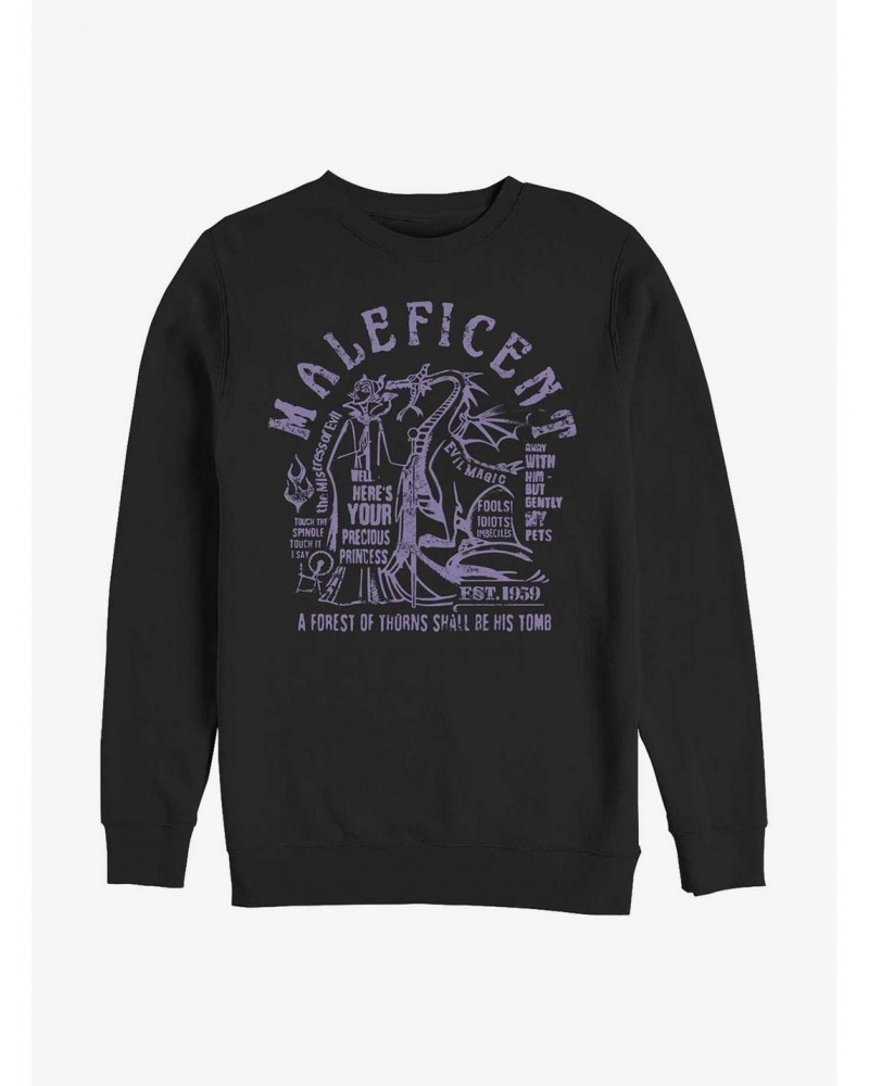 Disney Maleficent Maleficent Verbiage Sweatshirt $16.61 Sweatshirts