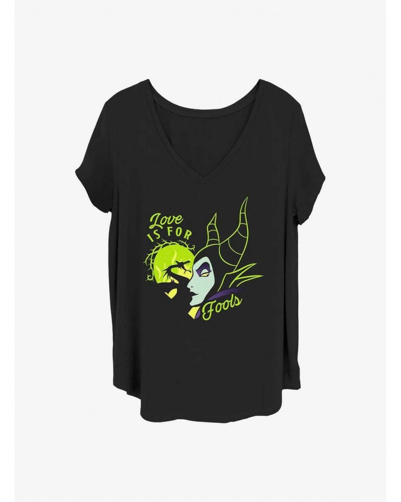 Disney Maleficent Fools Love Girls T-Shirt Plus Size $14.45 T-Shirts