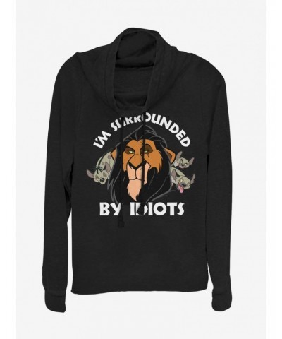 Disney The Lion King Surly Scar Cowl Neck Long-Sleeve Girls Top $21.10 Tops