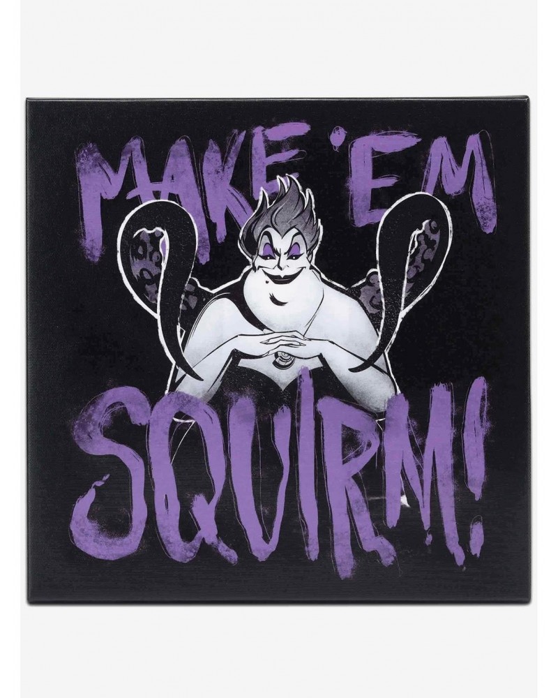 Disney Villains Ursula Make 'Em Squirm Canvas Wall Decor $13.97 Décor
