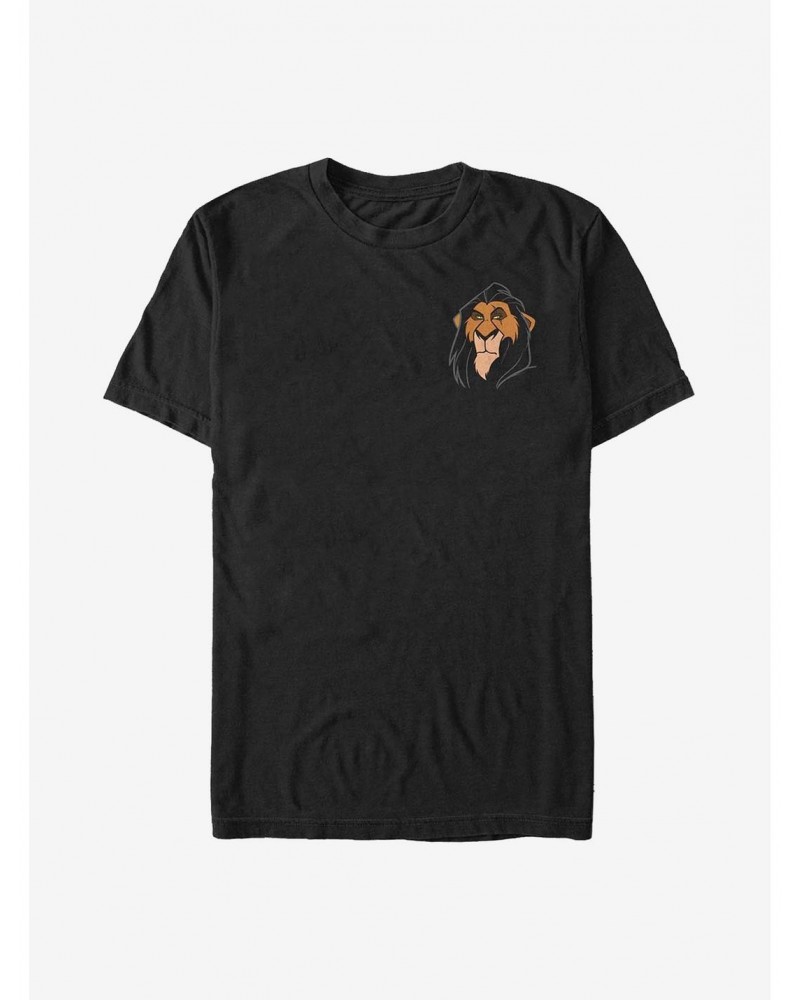 Disney The Lion King Scar Badge T-Shirt $11.71 T-Shirts