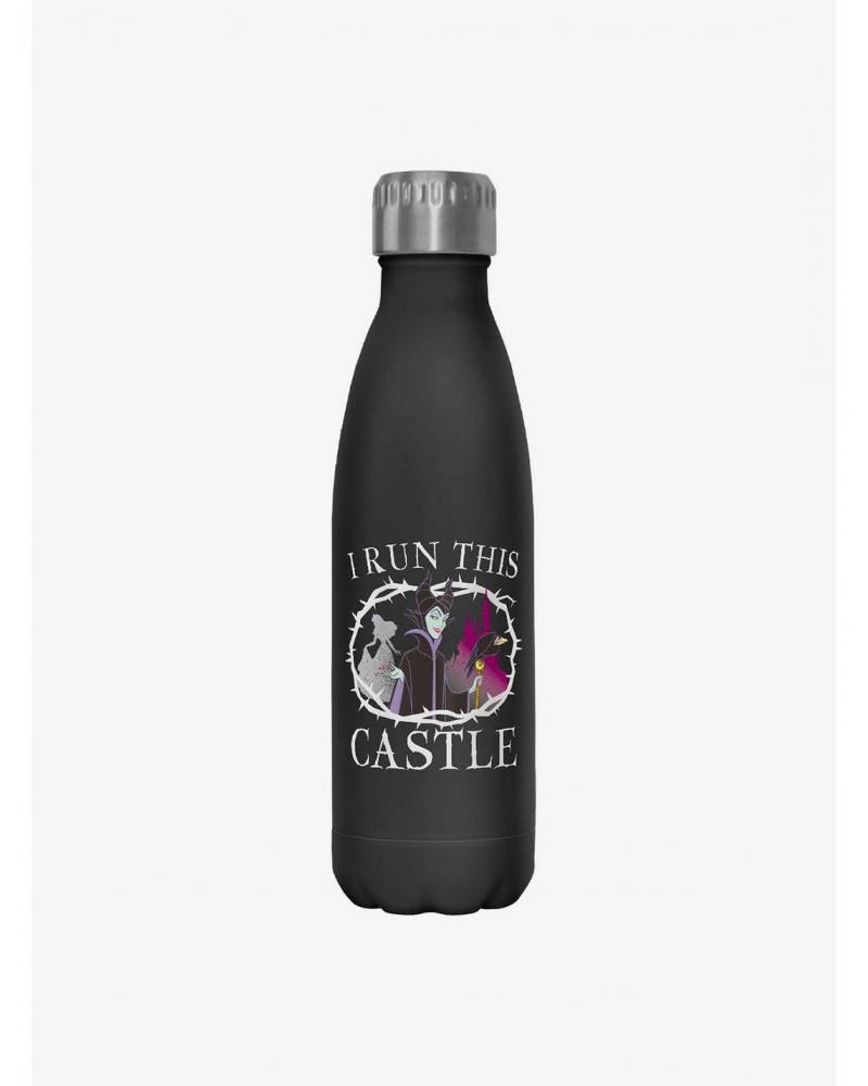 Disney Villains Maleficent I Run This Castle Water Bottle $10.96 Water Bottles