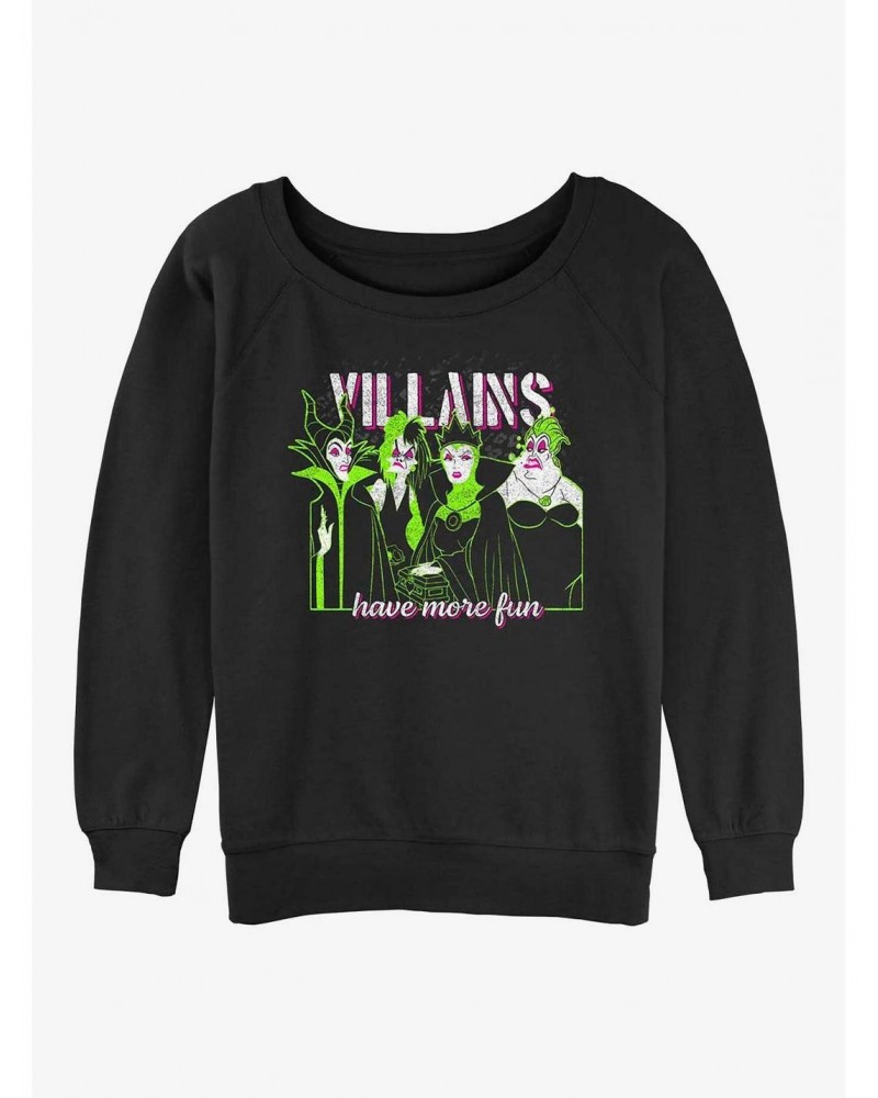 Disney Villains Grunge Villains Have More Fun Girls Sweatshirt $15.13 Sweatshirts