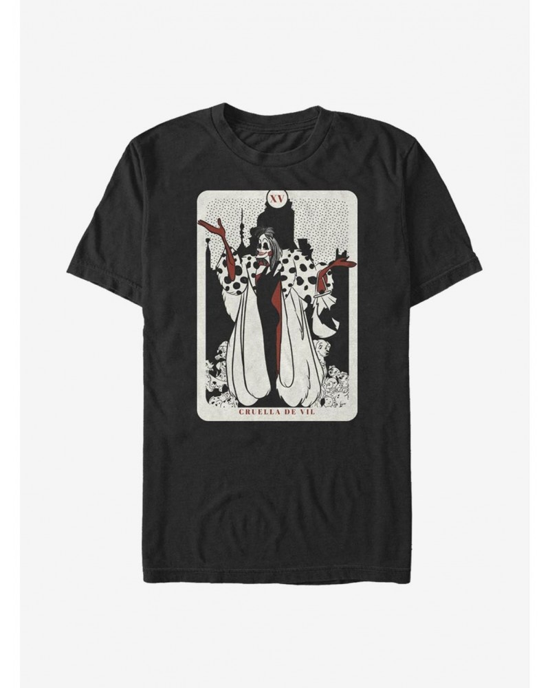 Disney 101 Dalmatians Cruella De Vil Tarot T-Shirt $10.28 T-Shirts