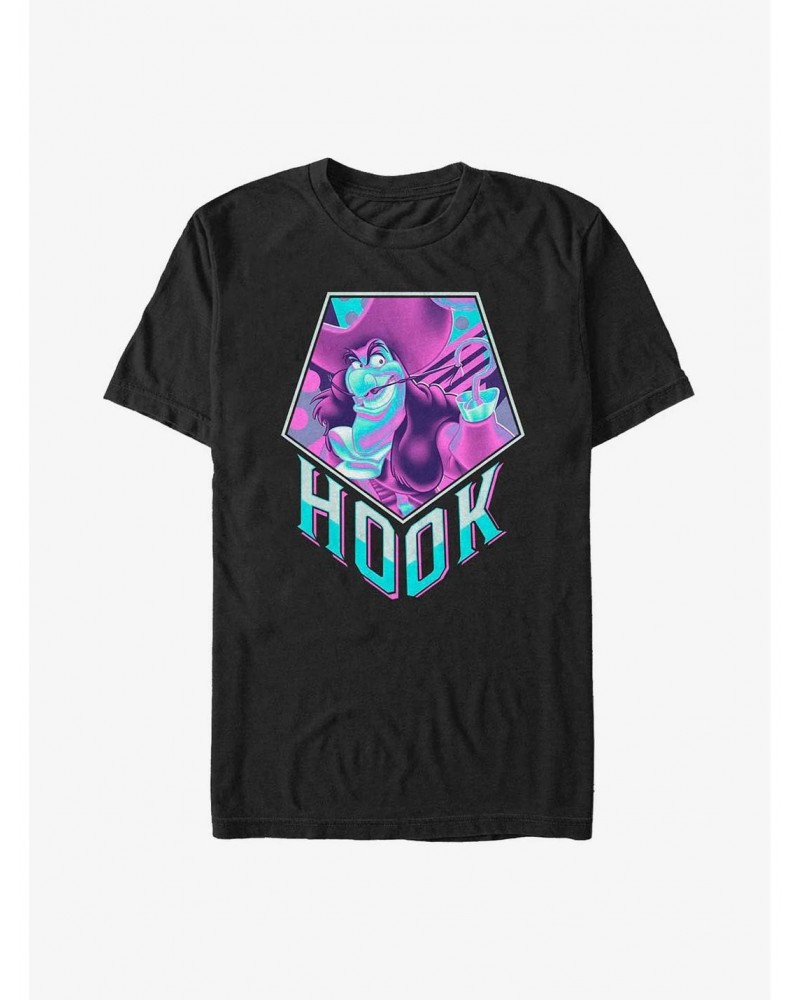 Disney Peter Pan Neon Captain Hook T-Shirt $11.23 T-Shirts