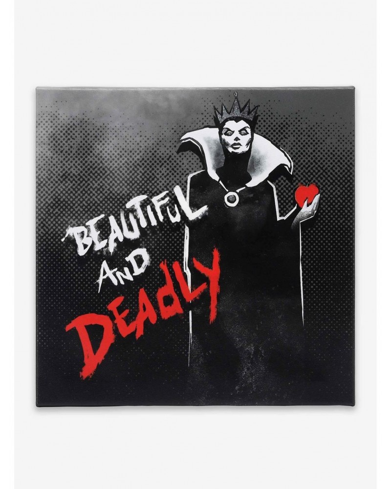 Disney Villains Evil Queen Beautiful & Deadly Canvas Wall Decor $11.52 Décor