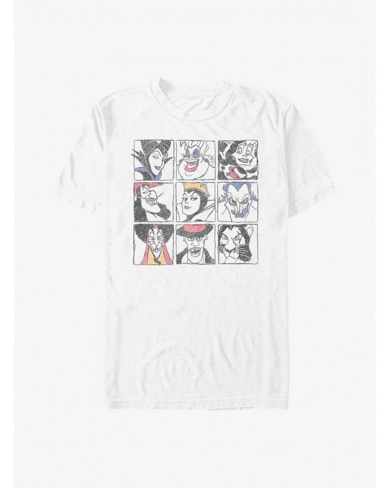 Disney Villains Evil Doodle T-Shirt $11.95 T-Shirts